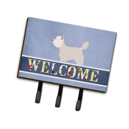 Carolines Treasures Westie Welcome Leash or Key Holder BB8318TH68